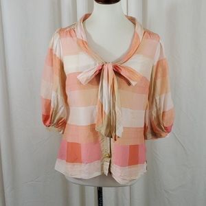 ANTHROPOLOGIE MAEVE Patterned Top, Size 6